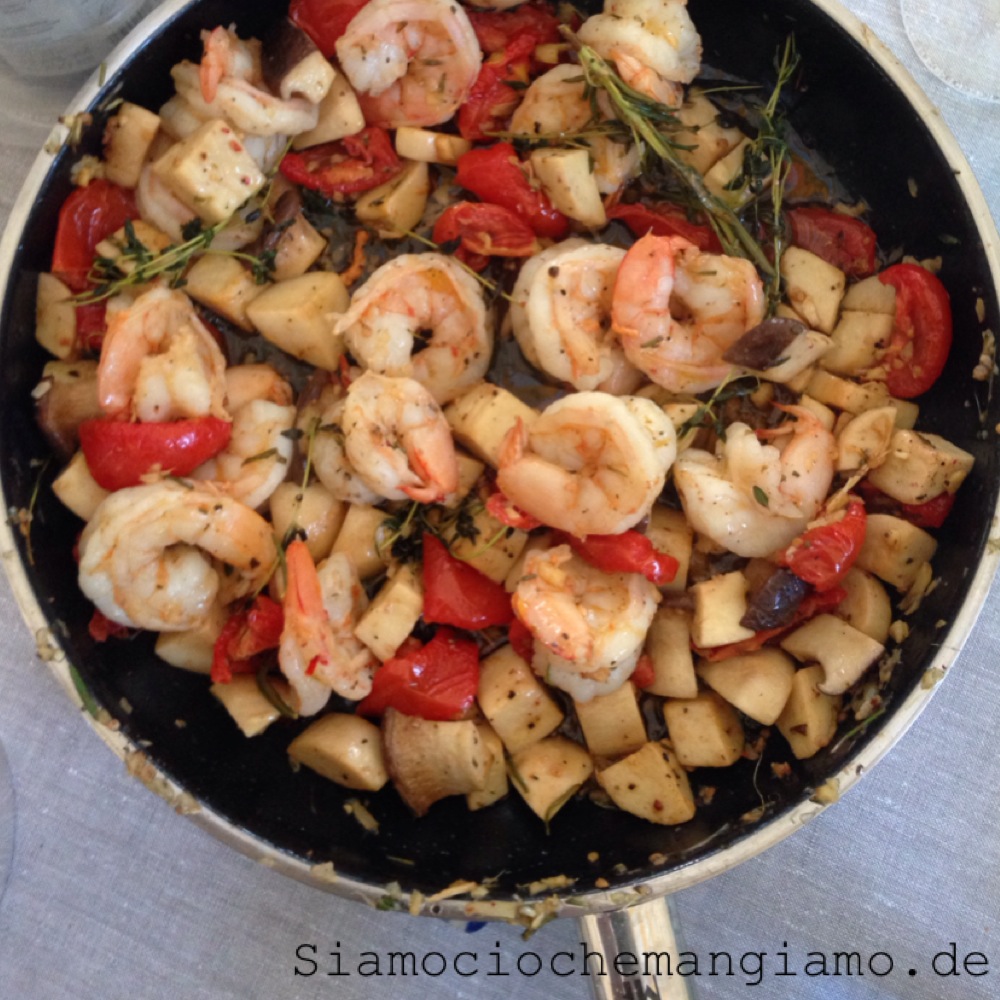 Scampi Pfanne - Padella di scampi